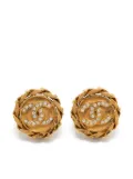 CHANEL Pre-Owned 1988 CC chain-link clip-on earrings - Gold