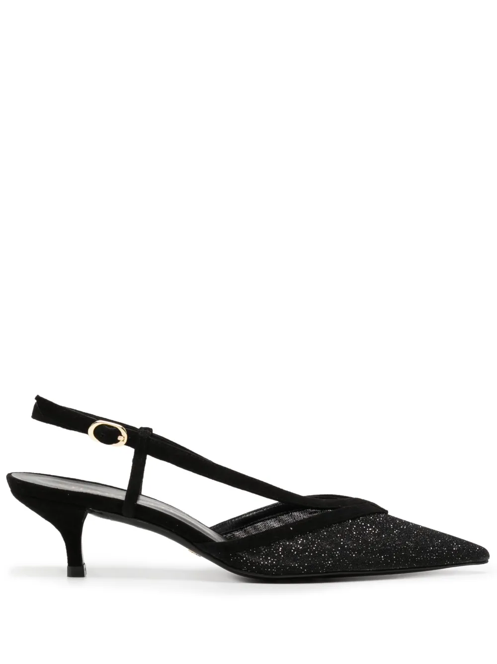 Stuart Weitzman Noche 50mm スリングバック パンプス - ブラック Stuart Weitzman Noche 50mm スリングバック パンプス - ブラック