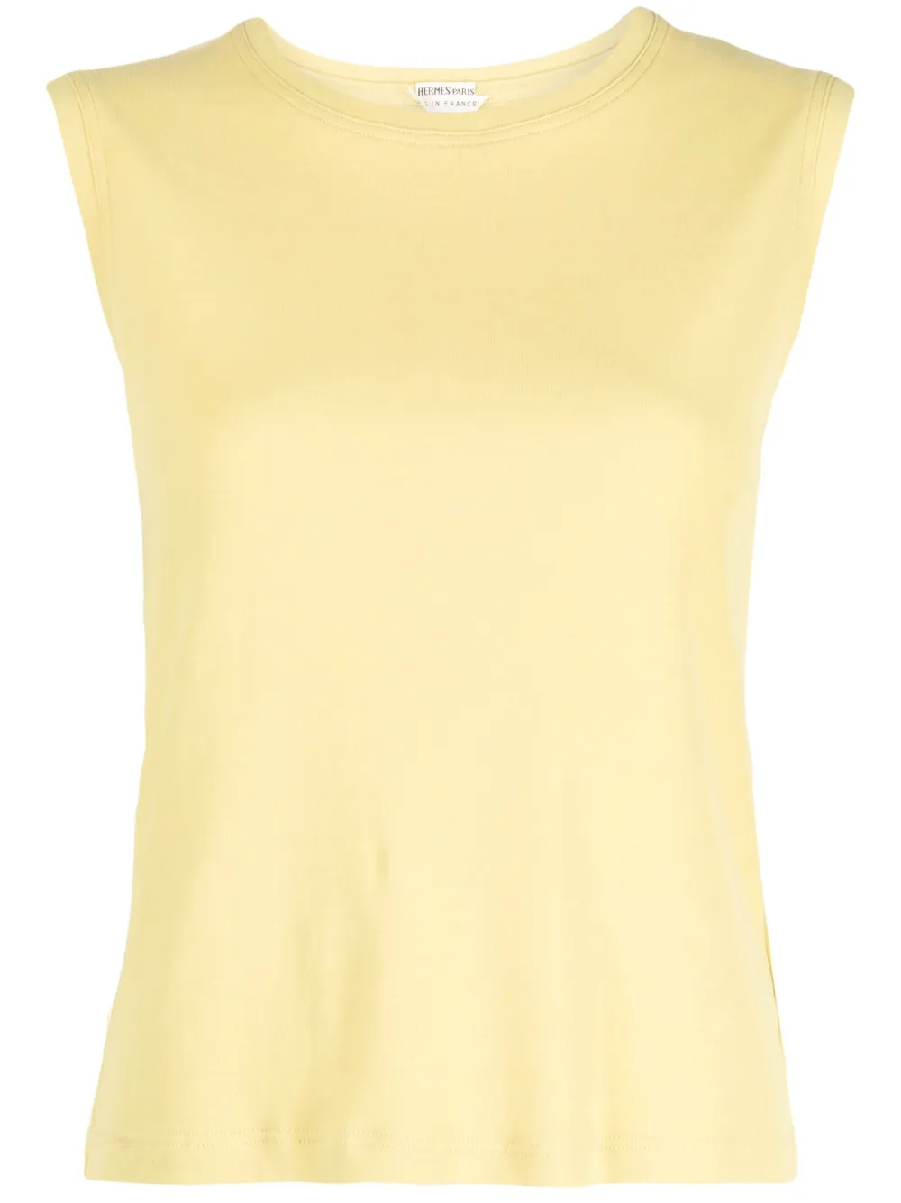 Hermès débardeur en coton pre-owned (années 1990-2000) - Jaune Top Merken Winkel