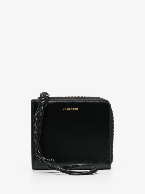 Jil Sander cartera con letras del logo