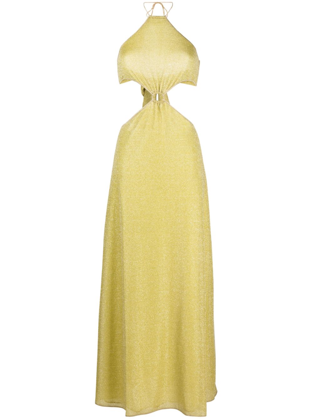 Oséree Lumièrie cut-out maxi dress - Gold