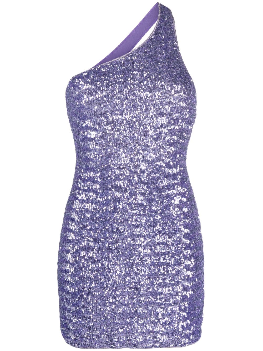 Oséree sequin-embellished one-shoulder dress - Purple