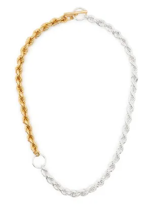 Jil Sander two tone Chunky Necklace Farfetch