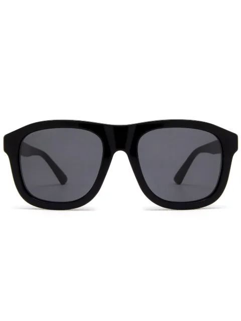 Gucci Eyewear lentes de sol con armazón cuadrada y micas oscuras