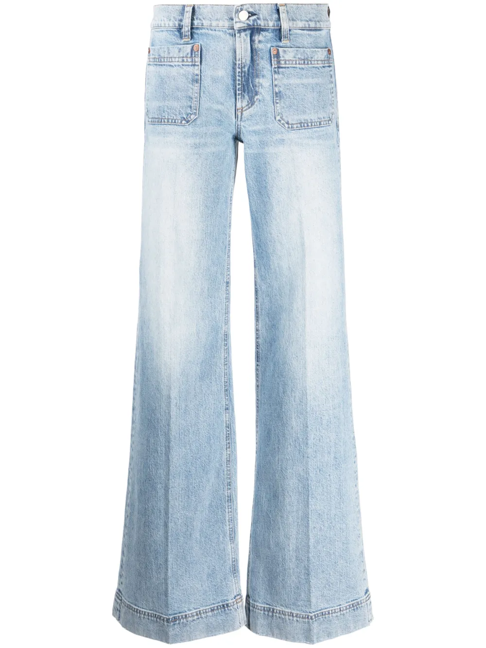 Alice + Olivia mid-rise wide-leg Jeans - Farfetch