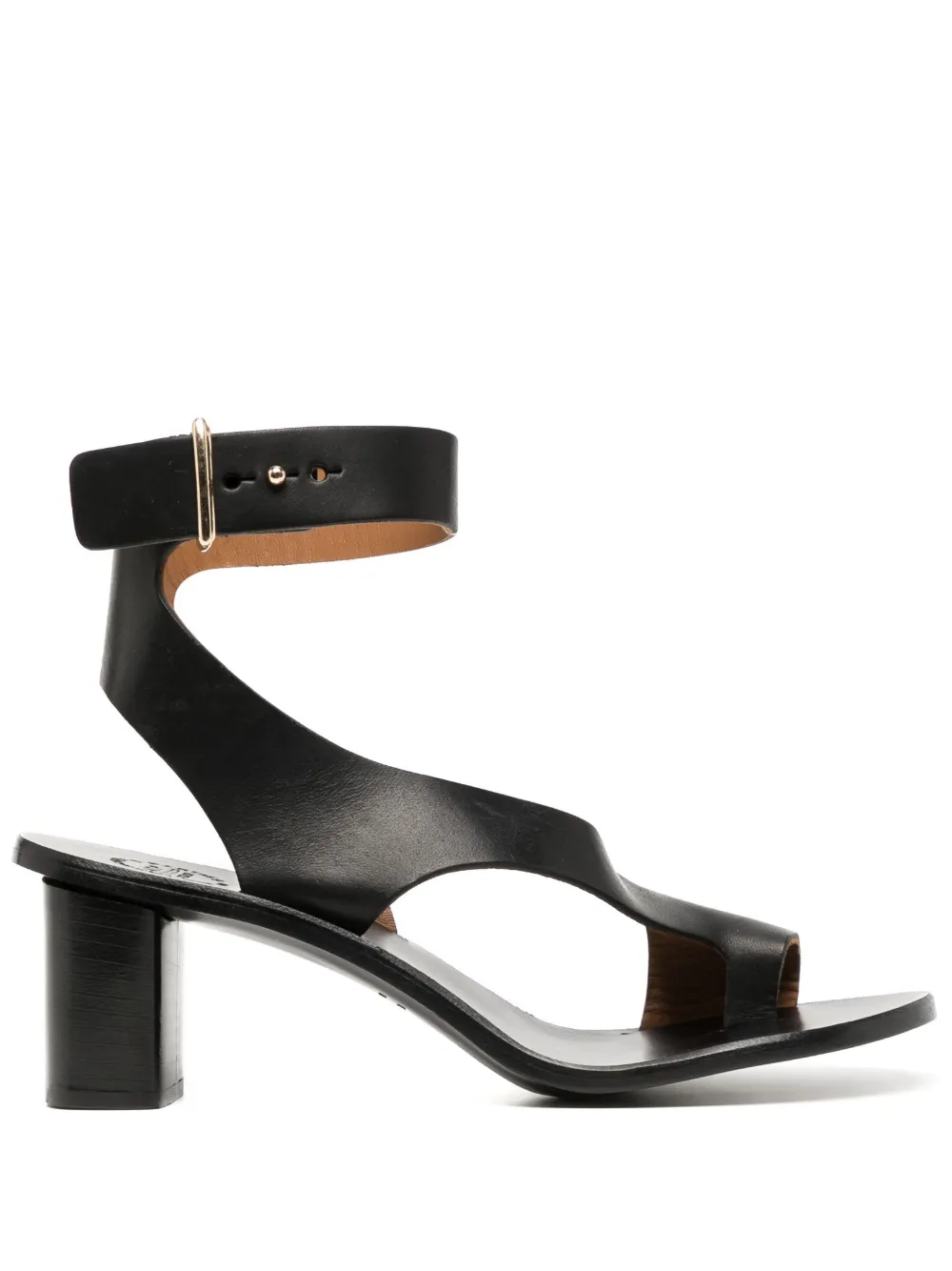 ATP Atelier Volparo 55mm leather sandals - Black