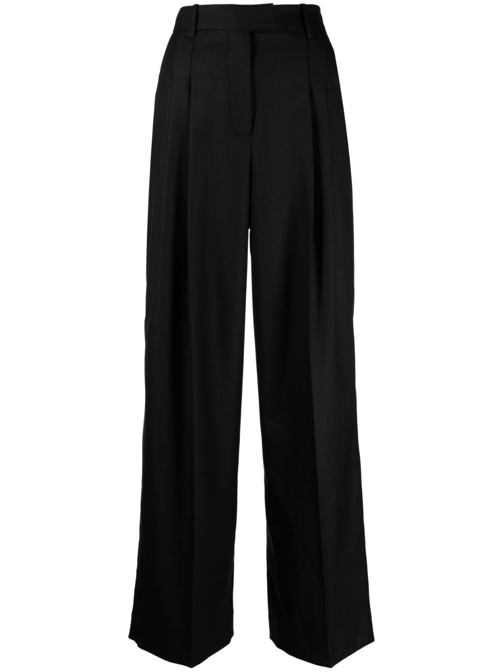 by malene birger pantalon cymbaria à taille haute - noir