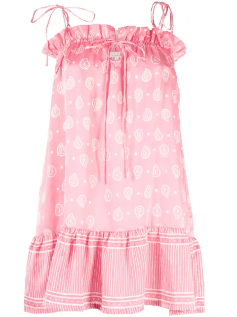 Cloe Cassandro vestido Daisy corto con estampado gráfico