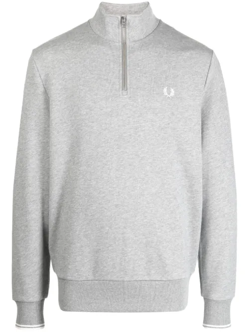 Sweat zippé à logo brodé - Fred Perry - Modalova