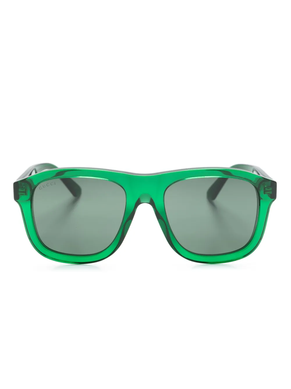 Gucci Sonnenbrille Mit Oversized-gestell In Green