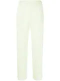 Pleats Please Issey Miyake plissé cropped trousers - Green