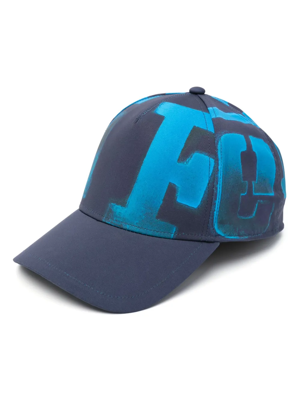 Ferrari Logo-print Baseball Cap In Blau