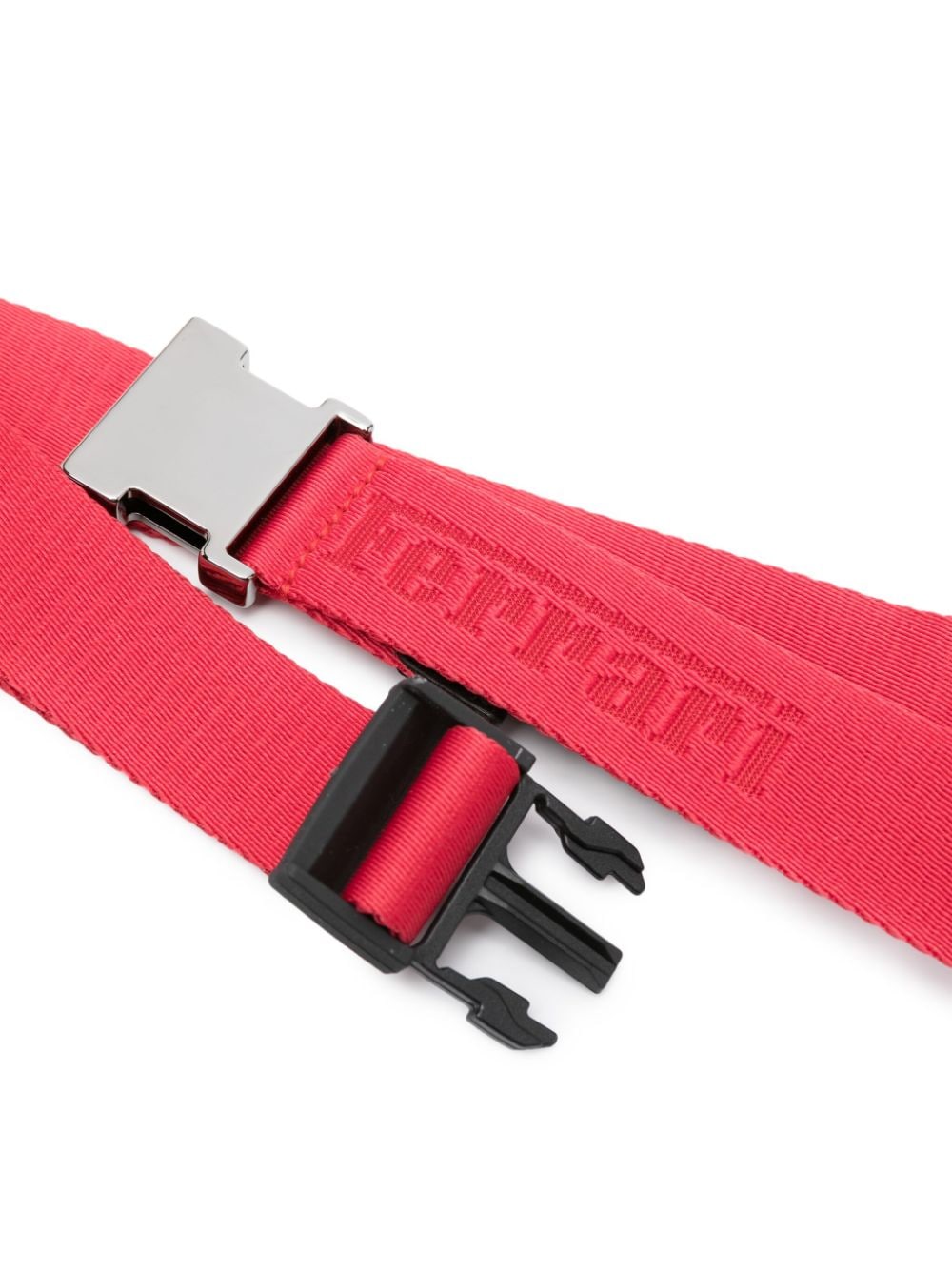 Ferrari logo-jacquard buckle belt - Rood
