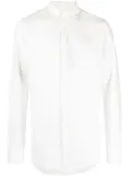 Canali long-sleeve linen shirt - White