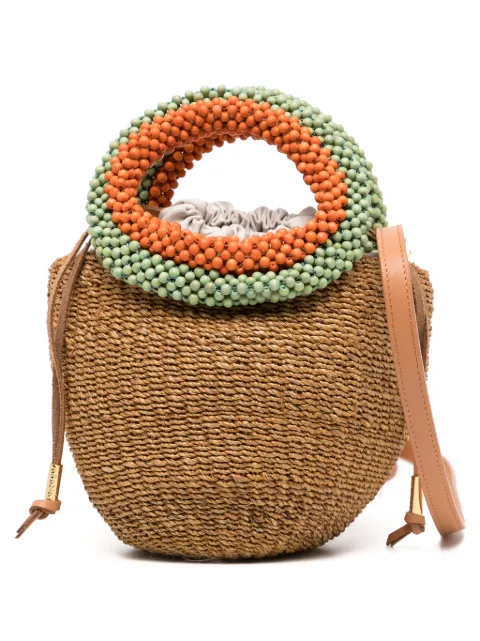 Aranaz Carmen mini raffia bag