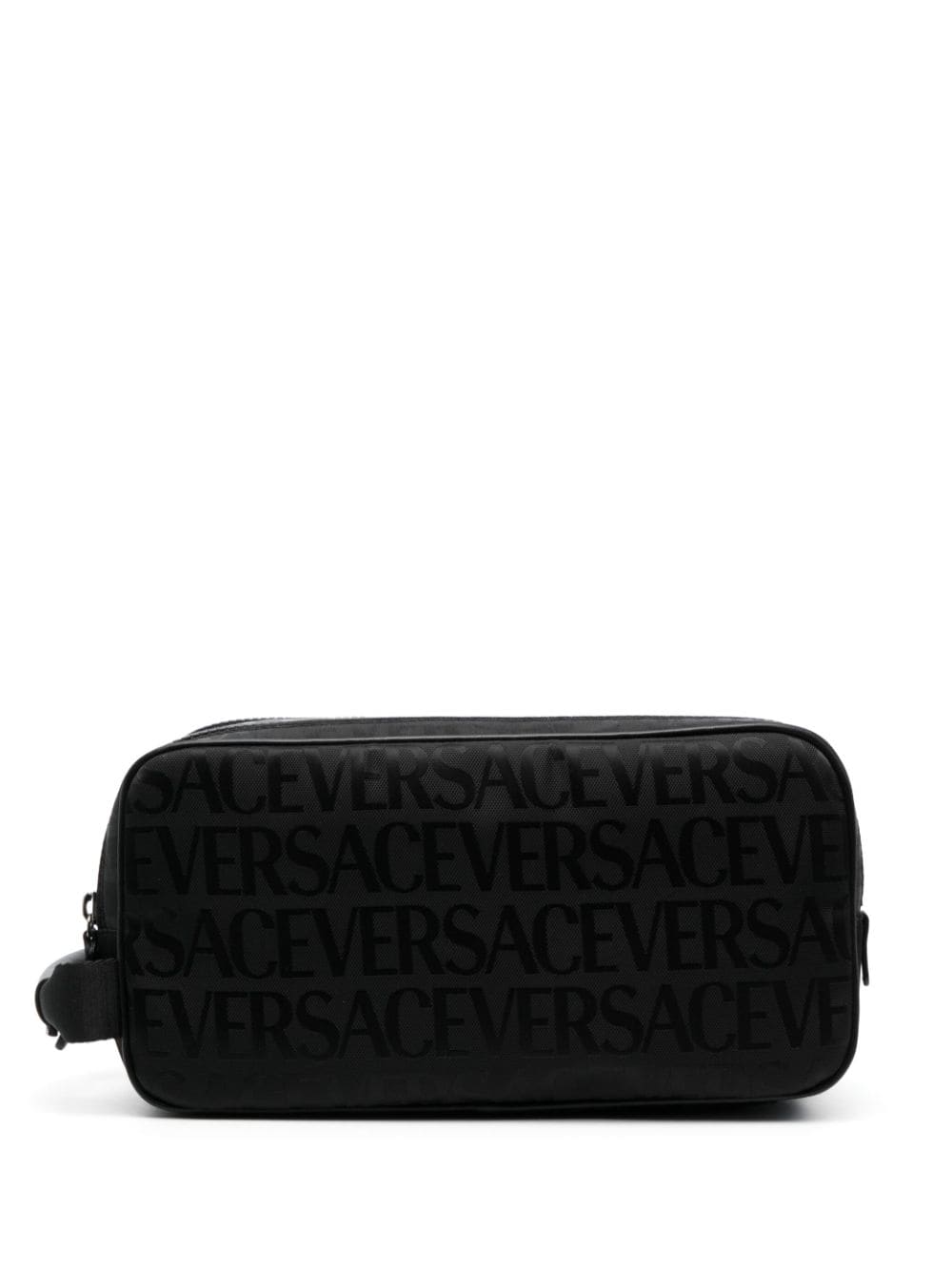 Versace logo-print wash bag – Black