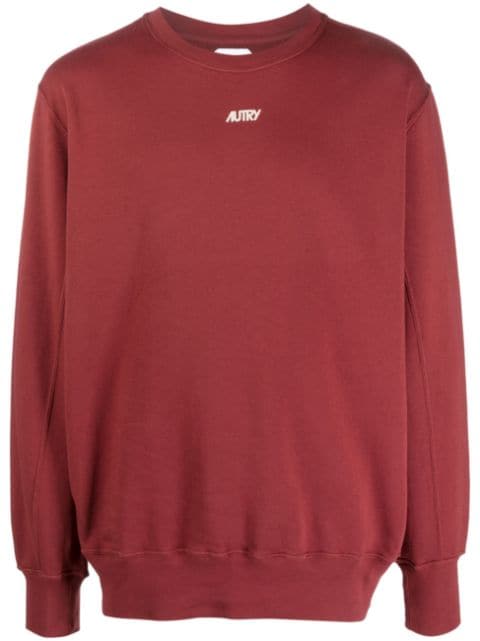 Autry logo-embroidered crew-neck sweatshirt