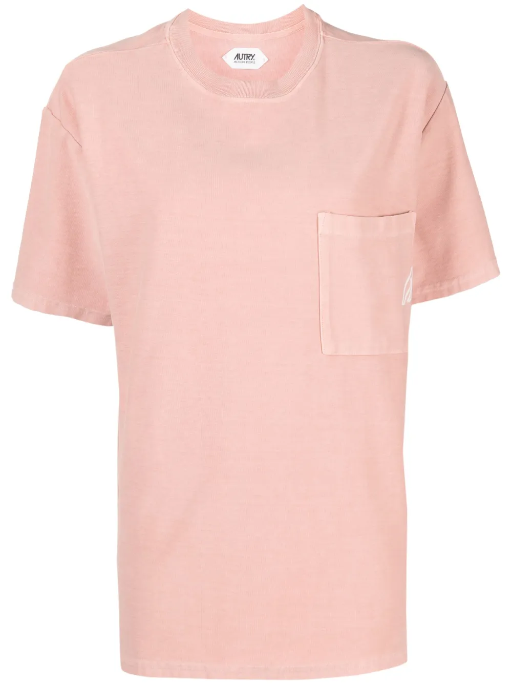 Autry Tennis chest-pocket T-shirt - Pink