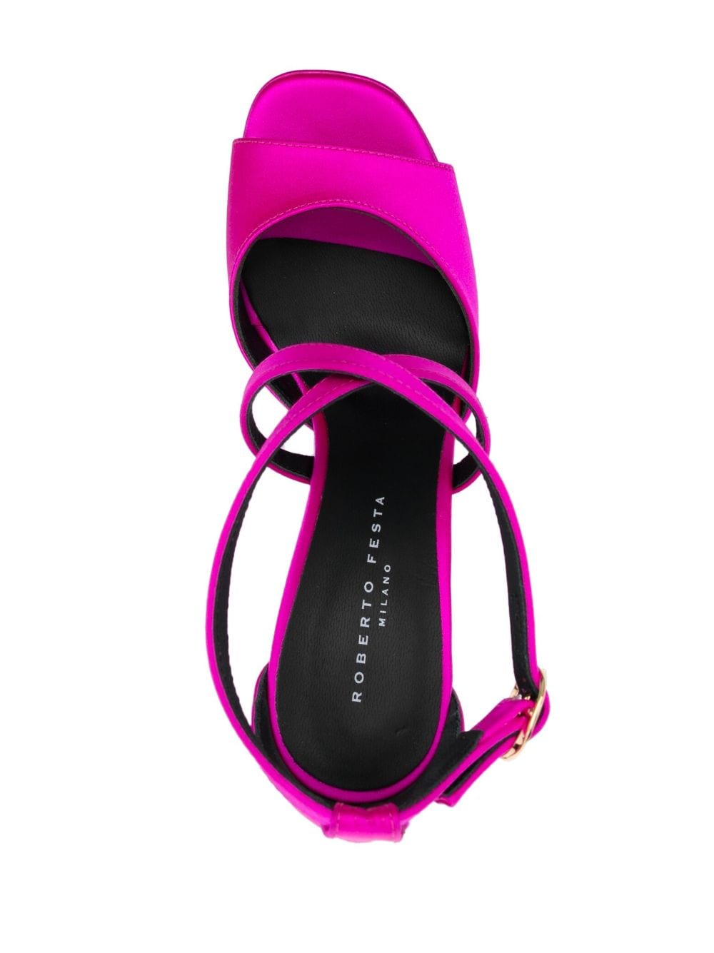 Shop Roberto Festa 115mm Open-toe Leather Pumps In Pink