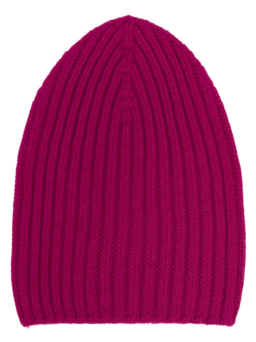 ribbed-knit cashmere beanie