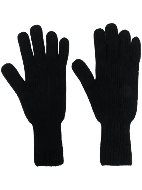Barrie intarsia-knit cashmere gloves 