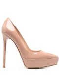 Gianvito Rossi 130mm patent-leather platform pumps - Pink