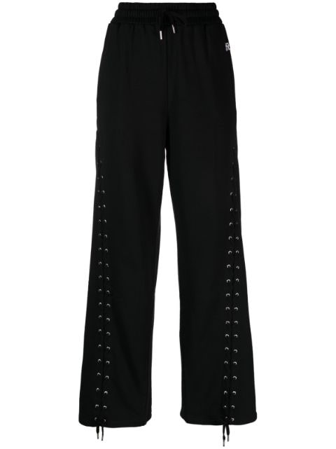 Jean Paul Gaultier lace-up wide-leg trousers