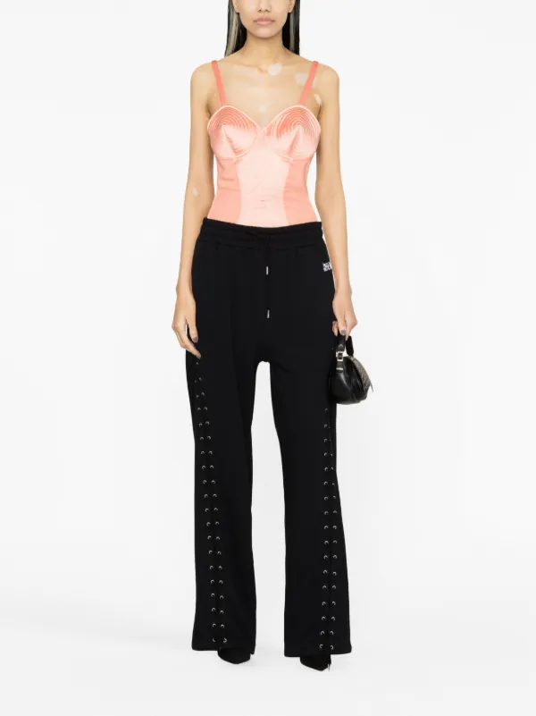 Jean Paul Gaultier lace-up wide-leg Trousers - Farfetch