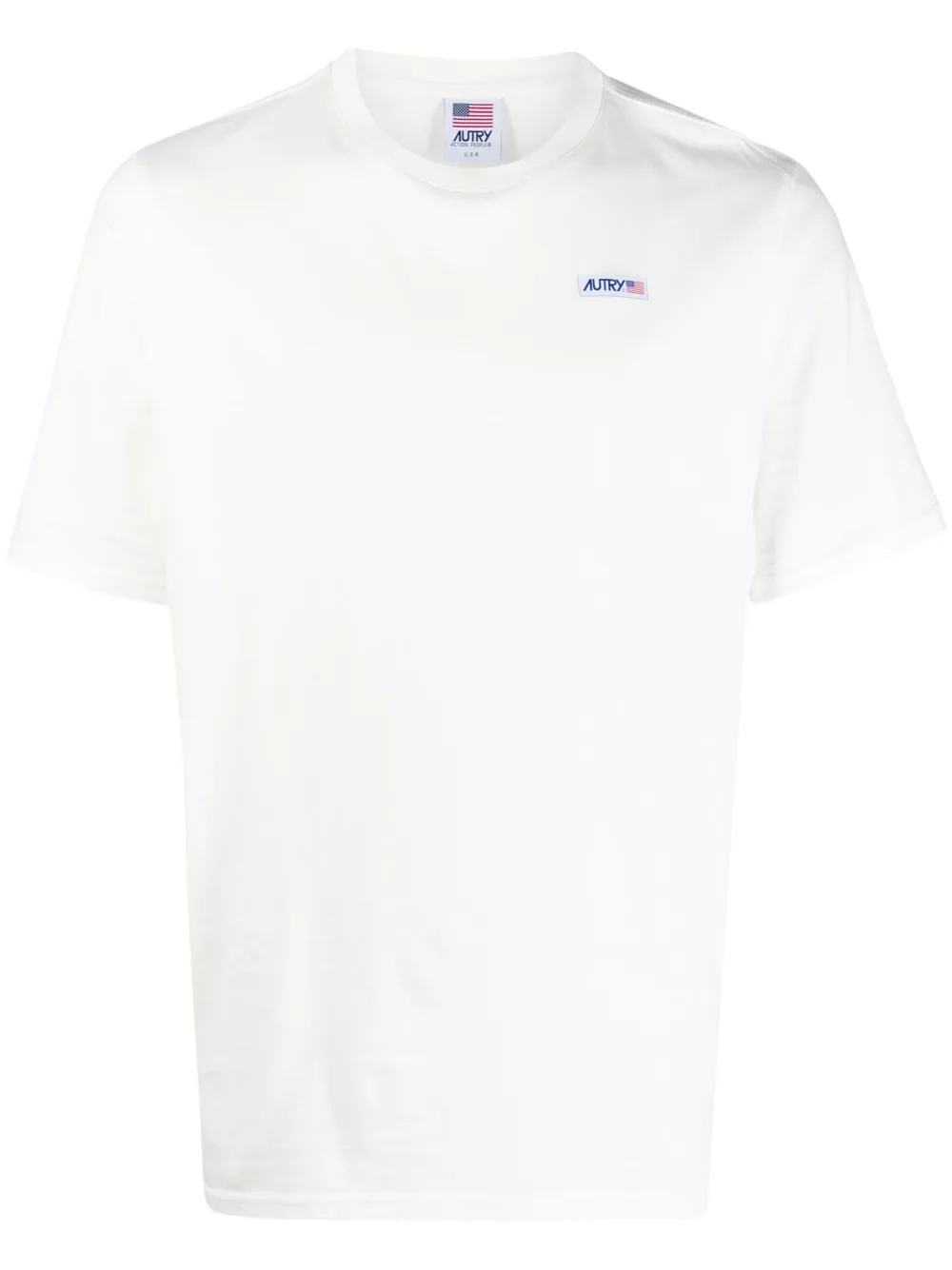 Autry Logo-patch Crew-neck T-shirt In White