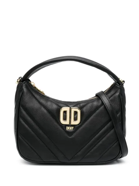 DKNY Delphine logo-plaque quilted tote bag