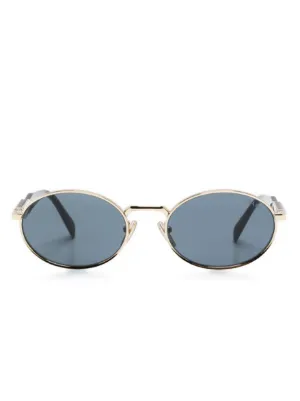 Prada Eyewear ラウンドフレーム サングラス | ゴールドトーン