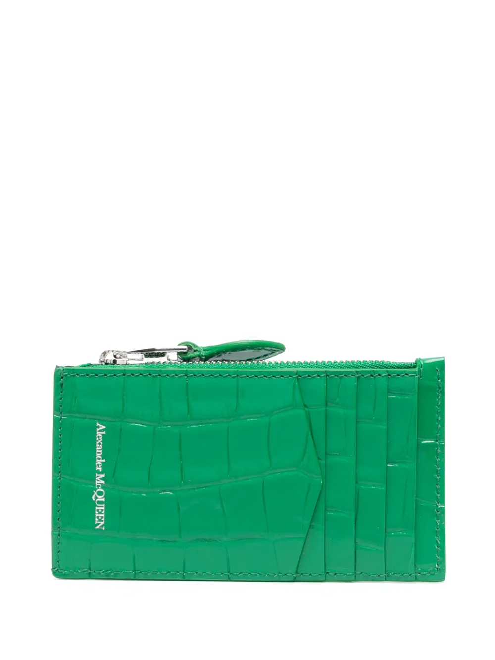 Alexander McQueen Portemonnee met studs - Groen