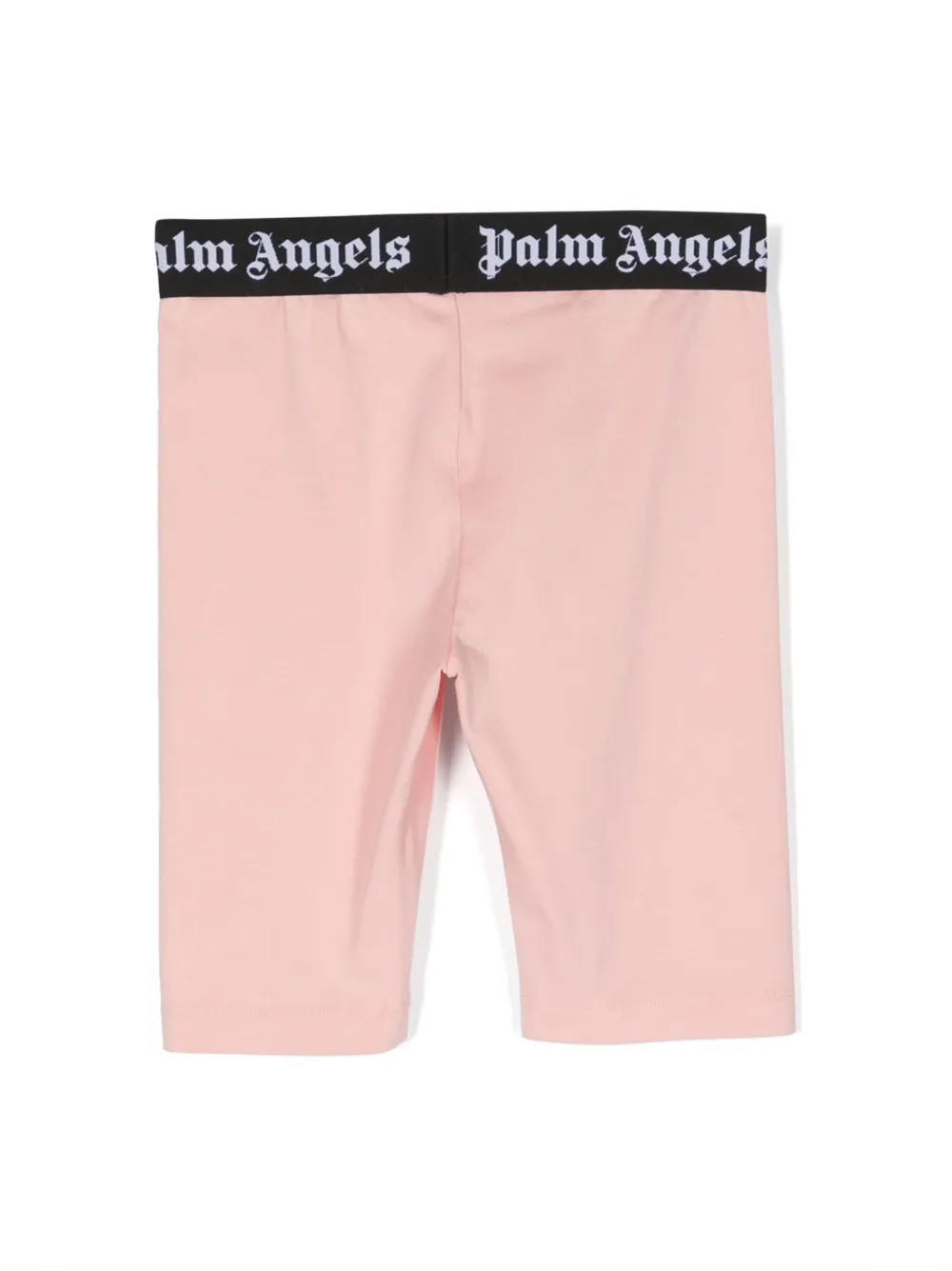 Palm Angels Kids elasticated logo-waistband shorts - Roze