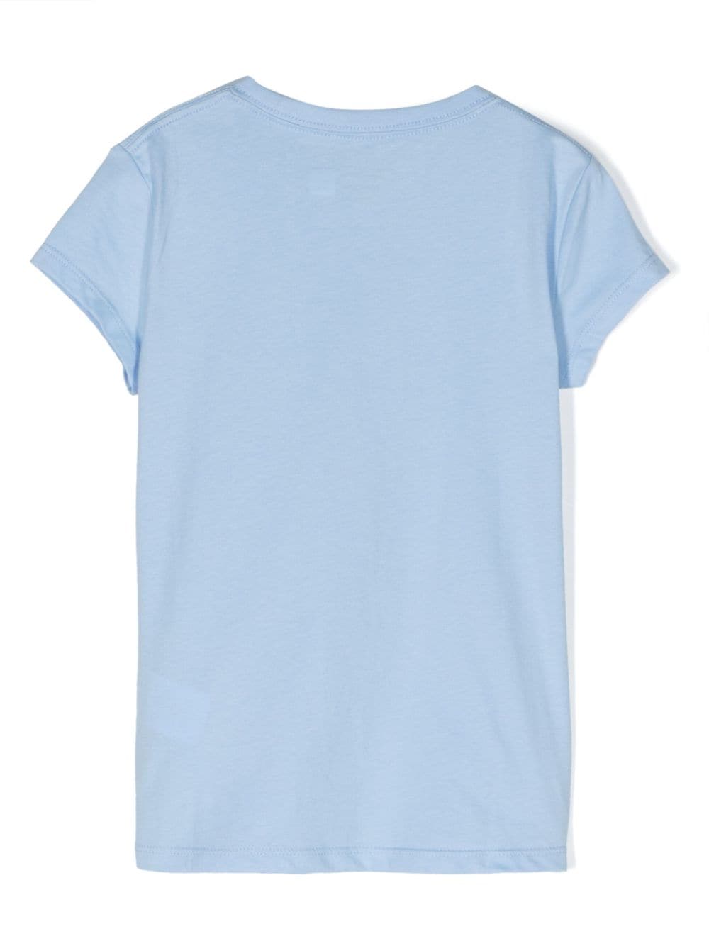 Ralph Lauren Kids logo-print cotton T-shirt - Blauw