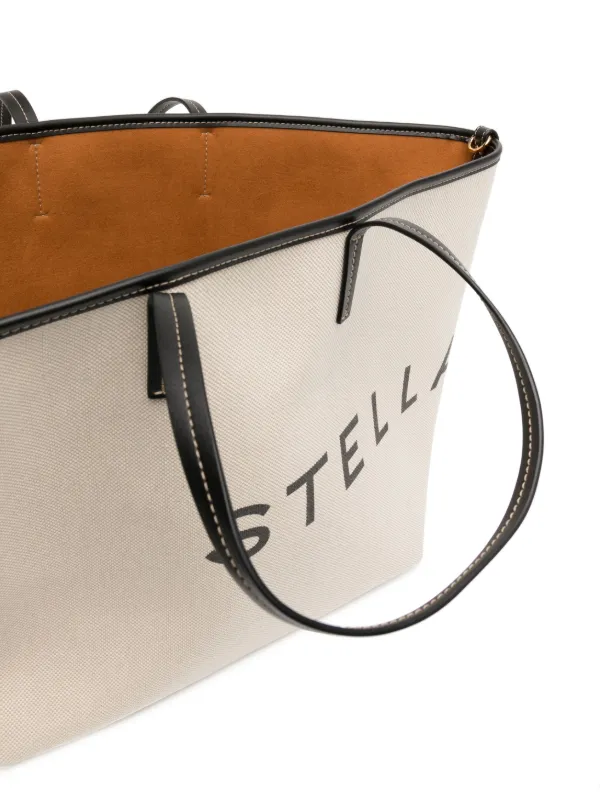 トートバッグ Stella McCartney Shopper Stella McCartney Logo Canvas Shopper Tote Bag | Neiman Marcus