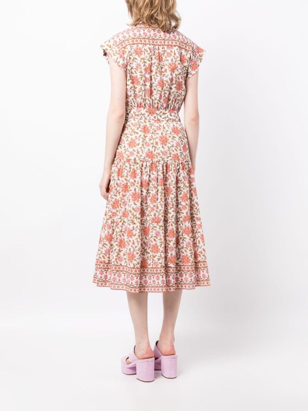 Veronica Beard Lexington floral-print Midi Dress - Farfetch