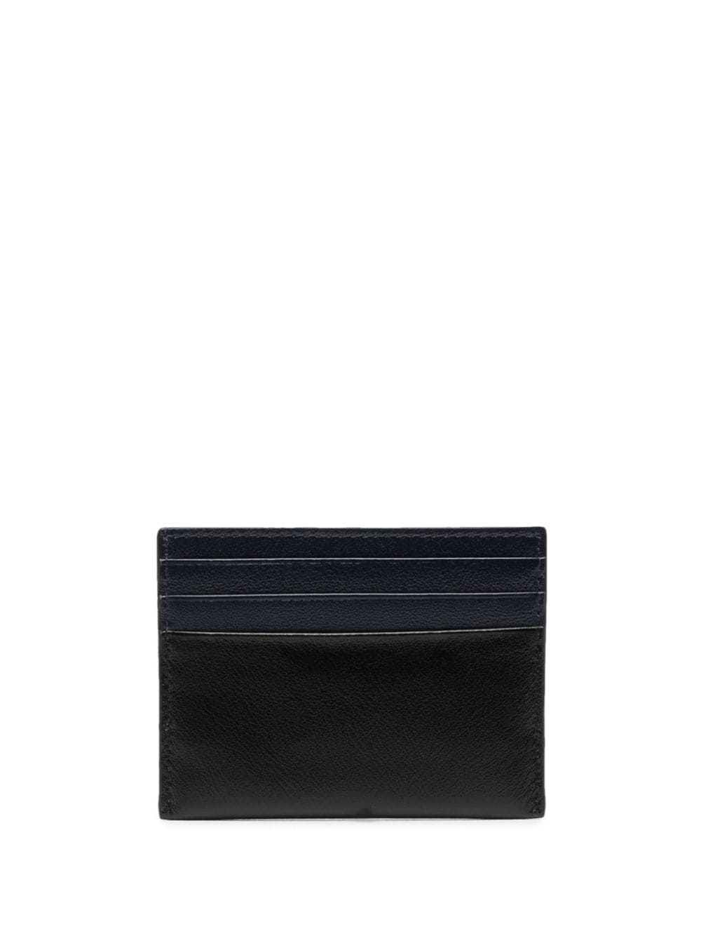 Shop Marni Logo-print Leather Cardholder In Blau