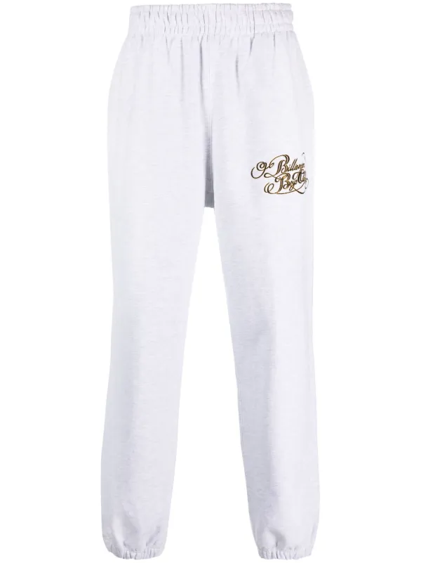 Billionaire Boys Club embroidered logo Track Pants Grey FARFETCH AE