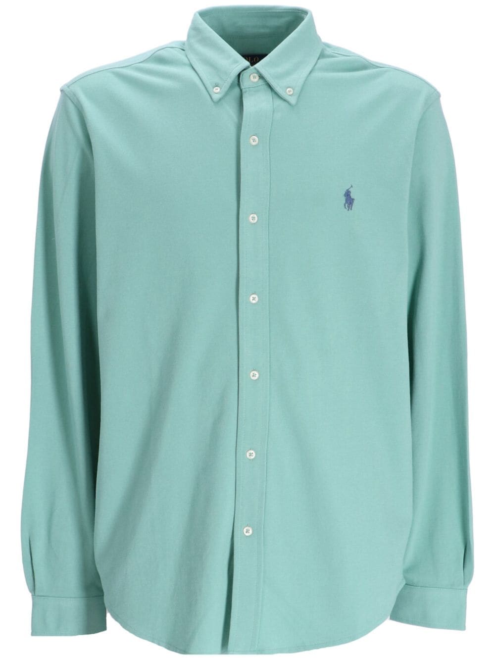 Polo Ralph Lauren Pony-motif Cotton Shirt In Blue