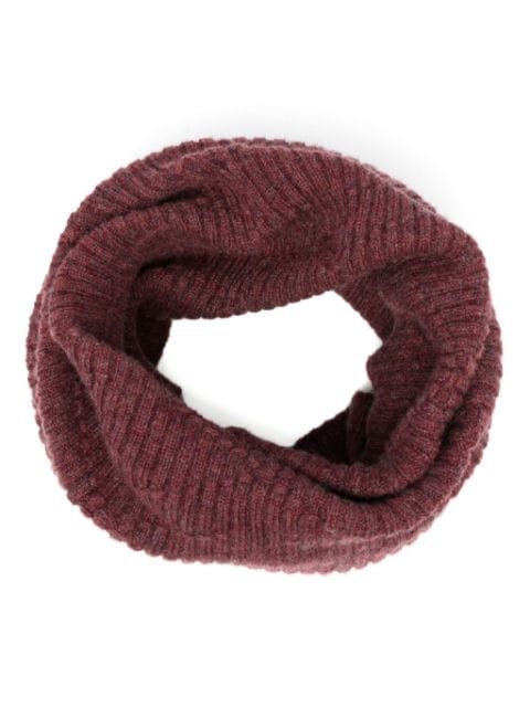 Barrie ribbed-knit cashmere snood