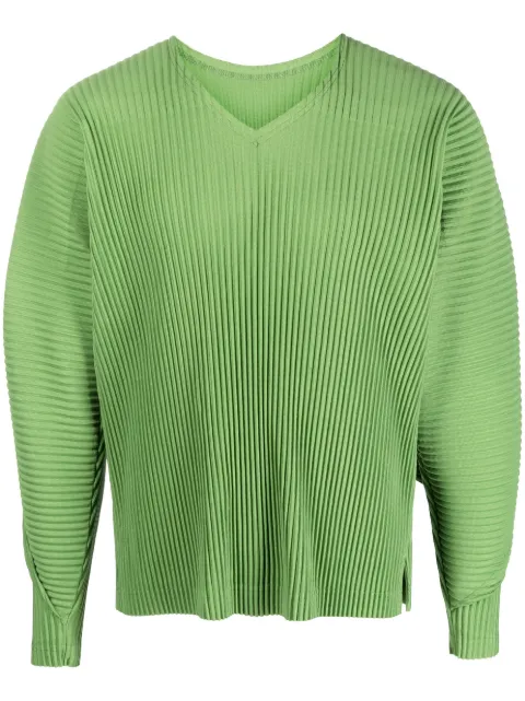 Homme Plissé Issey Miyake Geripptes Sweatshirt