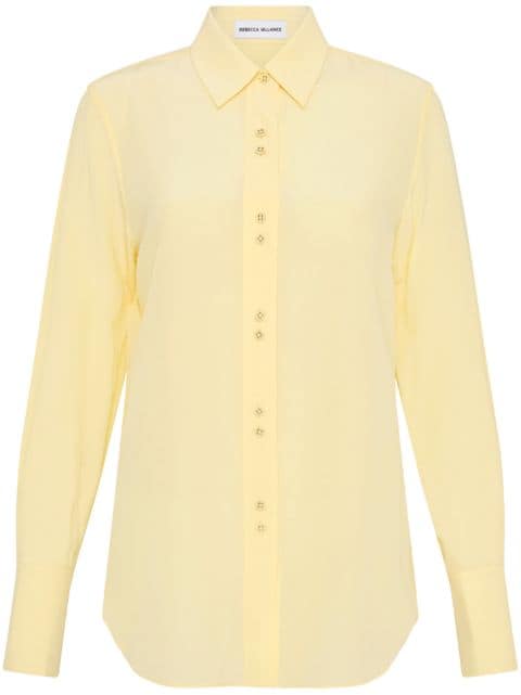 Rebecca Vallance Pascal long-sleeve silk shirt