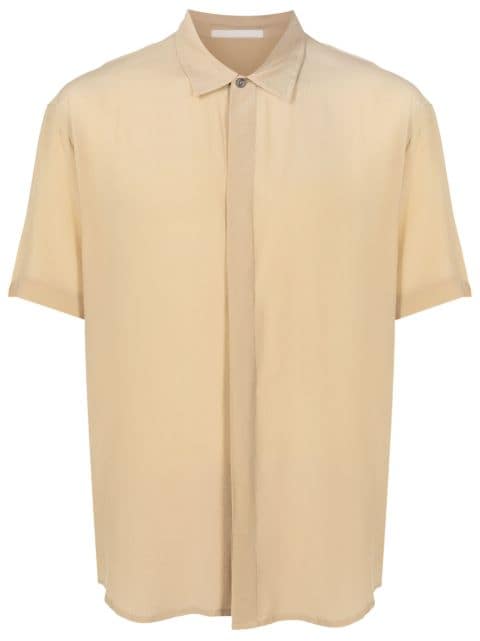 Handred short-sleeved silk shirt