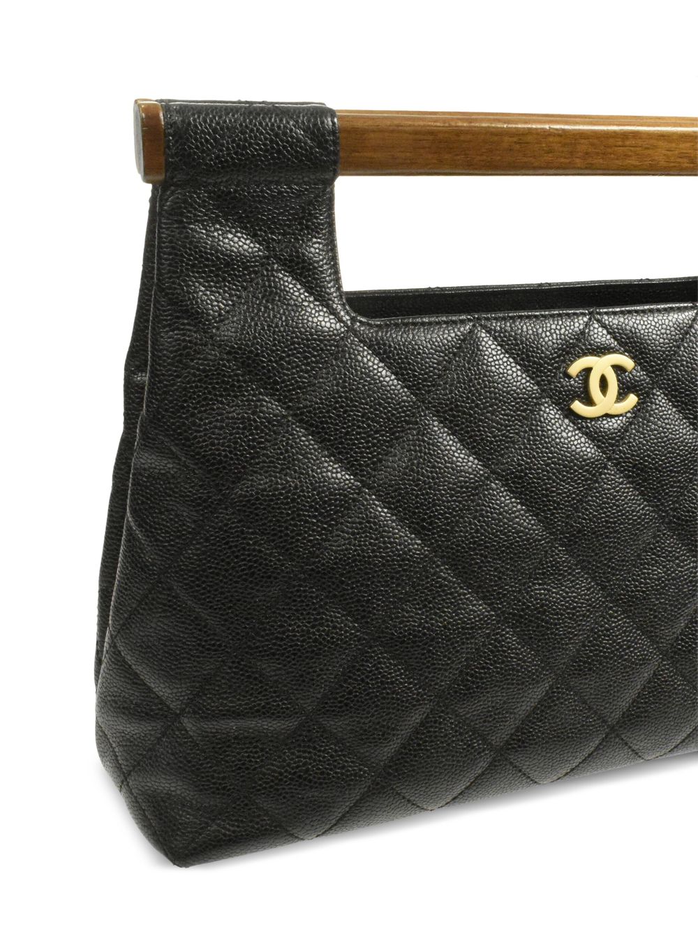 CHANEL Pre-Owned 2003 wood handle CC handbag WOMEN