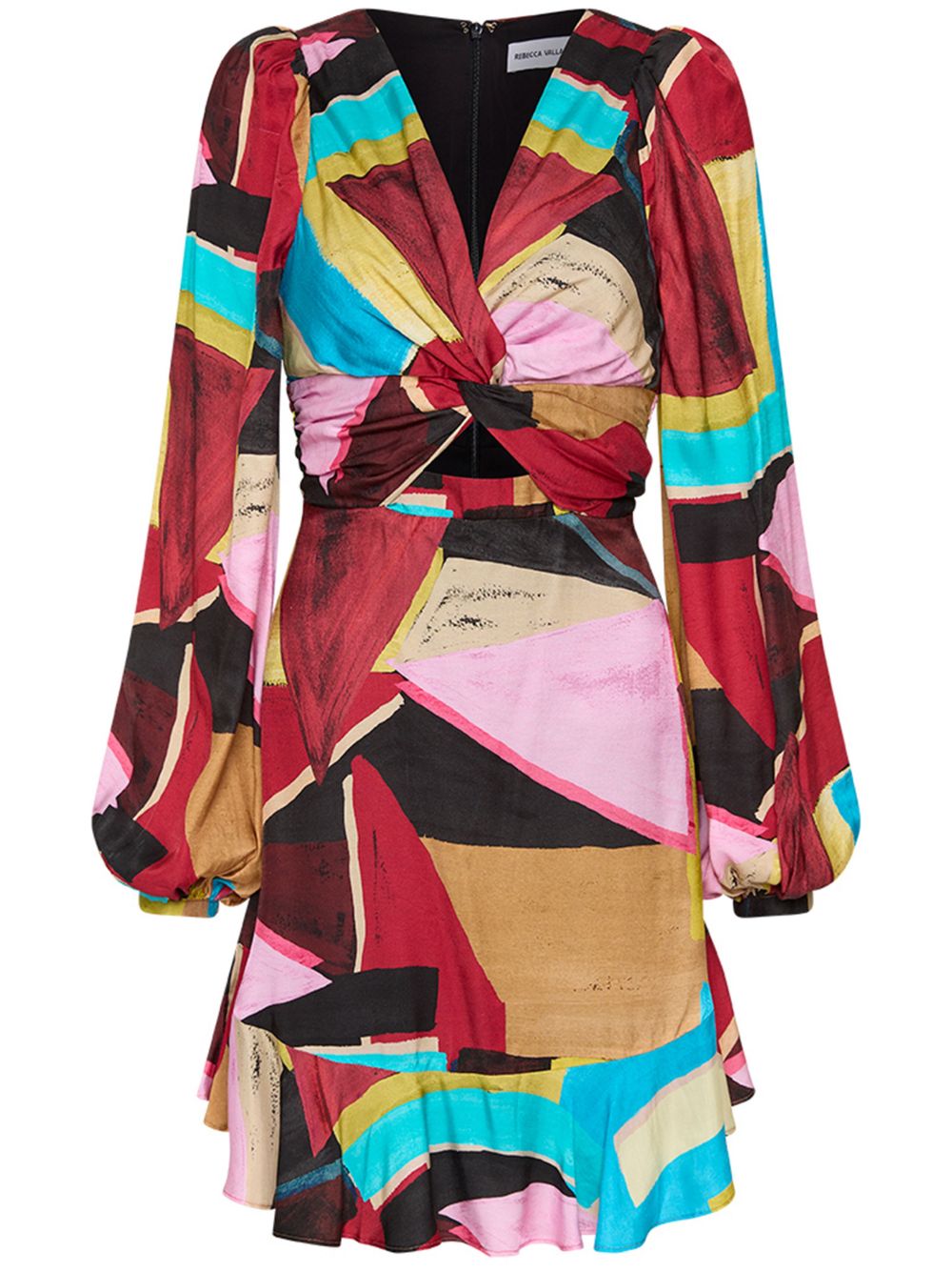 Rebecca Vallance Bastille abstract-print minidress - Multicolour