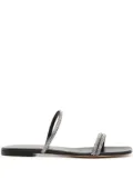 Gianvito Rossi Cannes leather slip-on sandals - Black