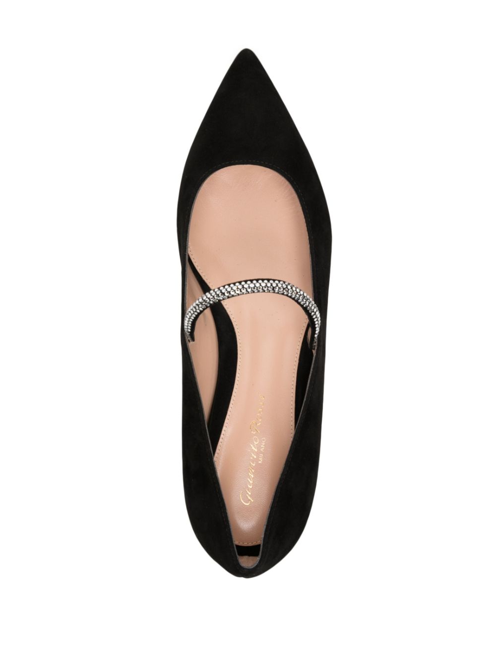 Cheap Gianvito Rossi crystal-embellished pointed-toe pumps Women