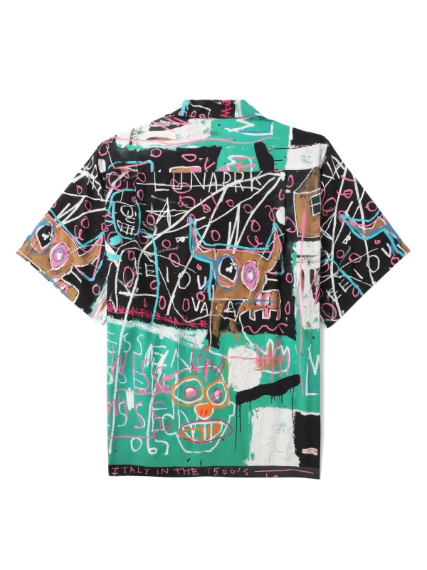 WACKO MARIA x Jean-Michel Basquiat painterly-print Shirt - Farfetch