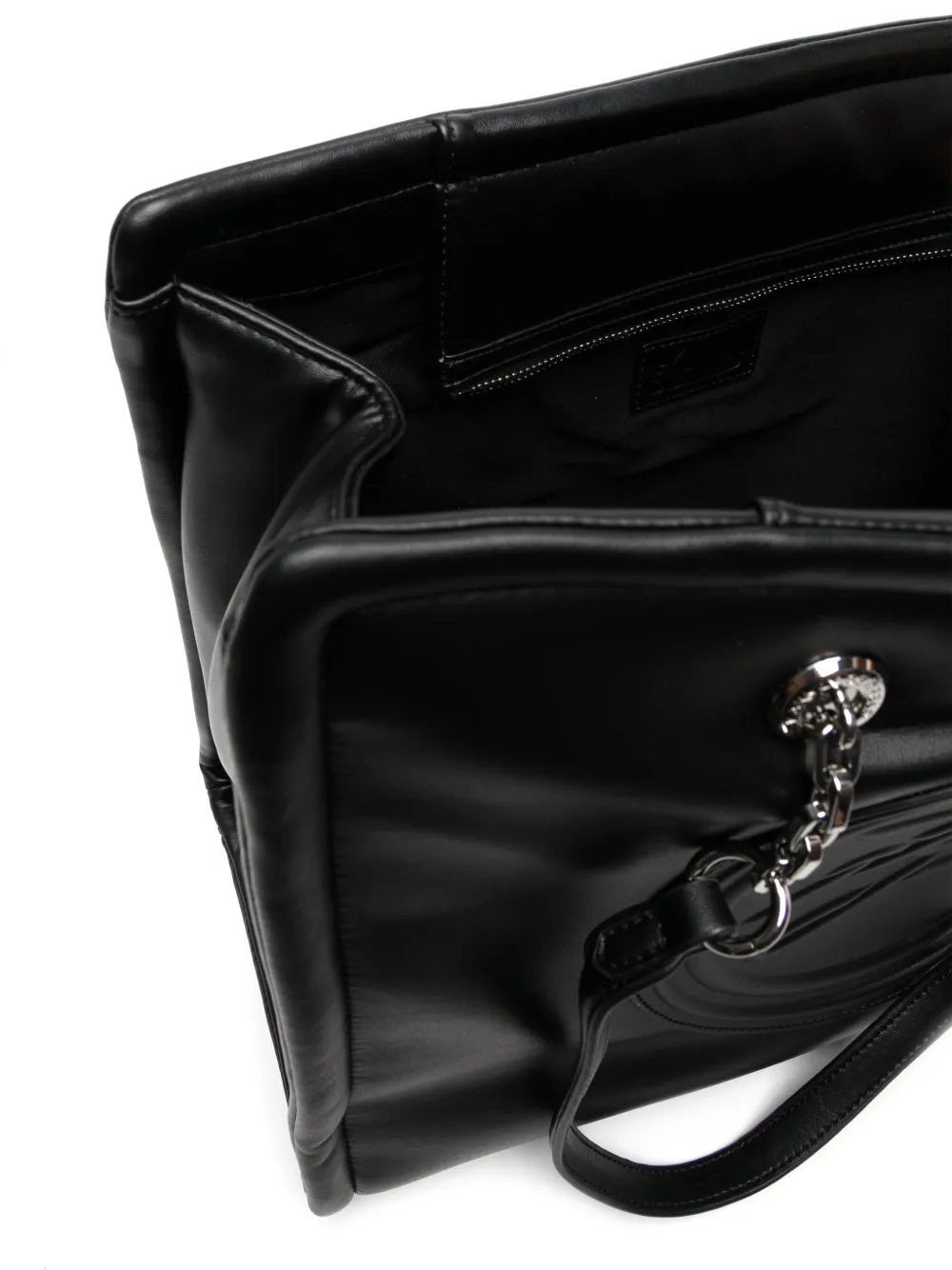 Karl Lagerfeld Logo-patch Tote Bag In Black