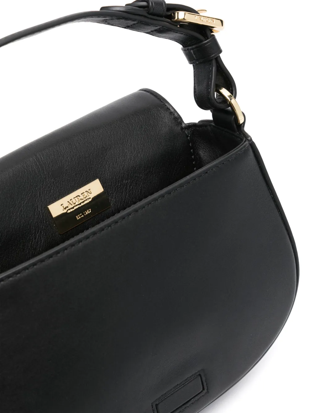 Shop Lauren Ralph Lauren Medium Tanner Crossbody Bag In Black